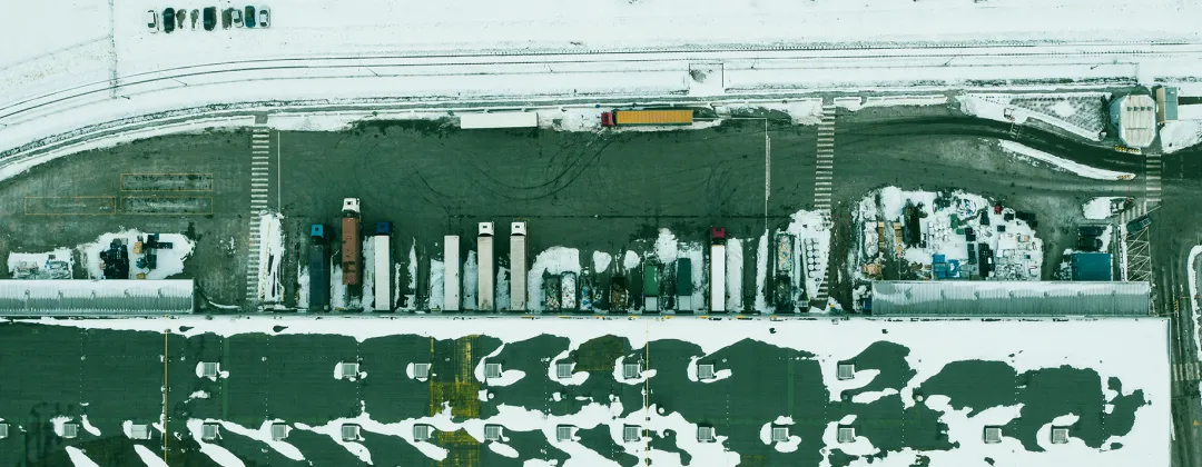 Satellite image of a factory