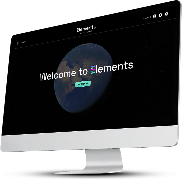 Elements homepage screenshot