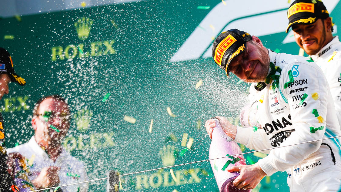 Formula One F1 AGP event celebration