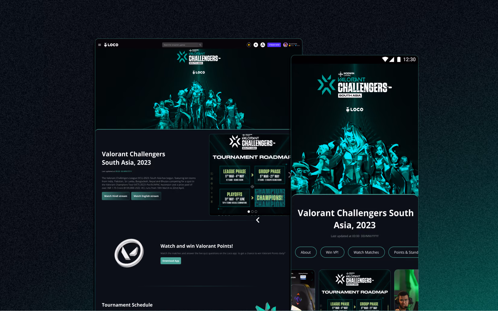 Valorant Challengers South Asia — Tournament page