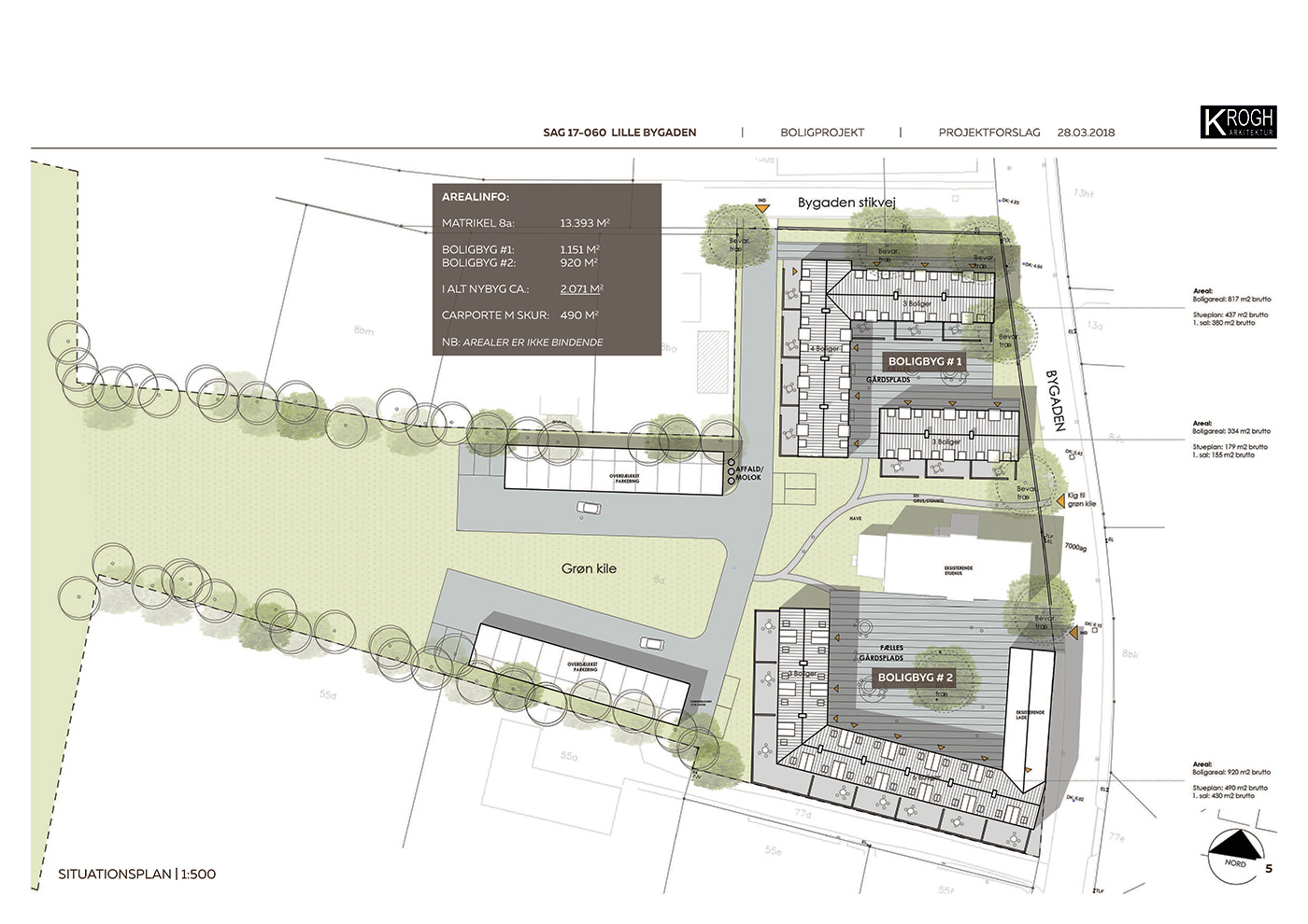 Lille bygaden - situationsplan
