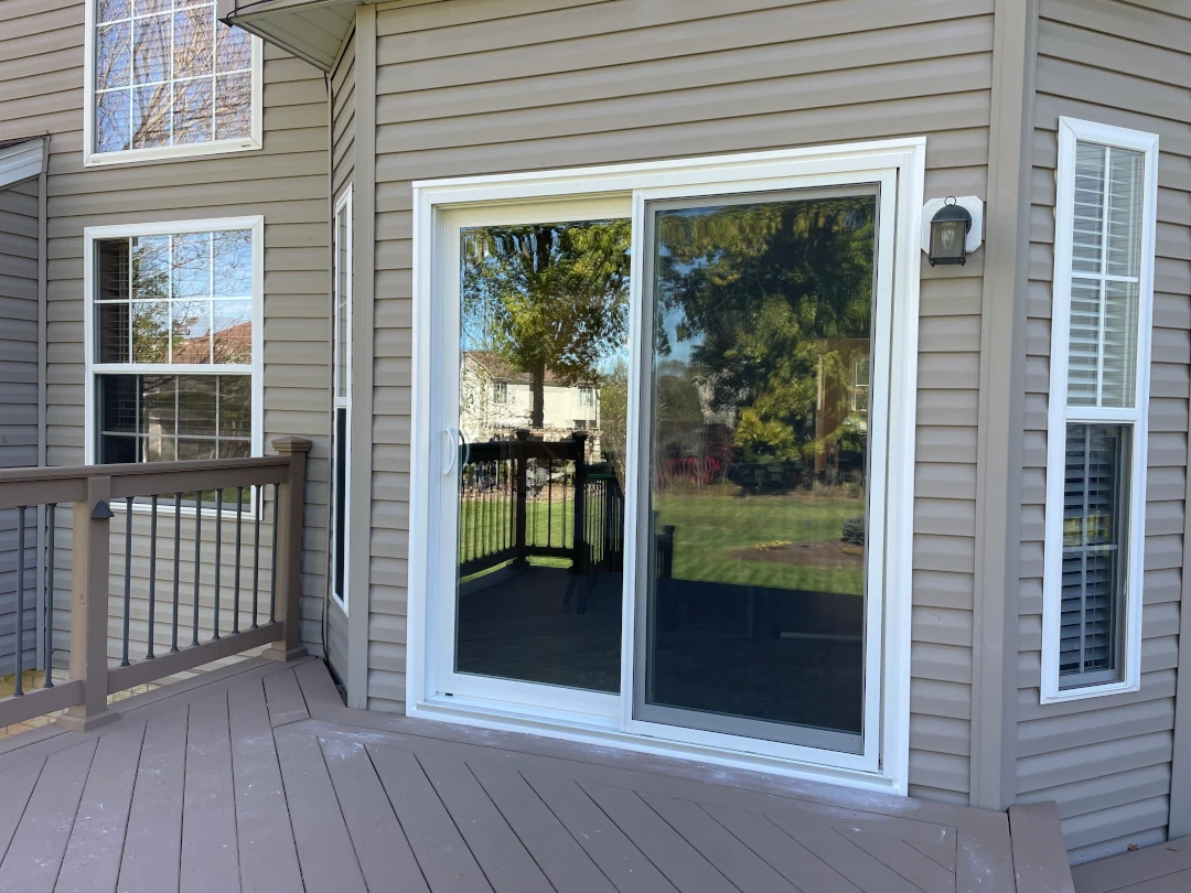 back deck sliding glass door