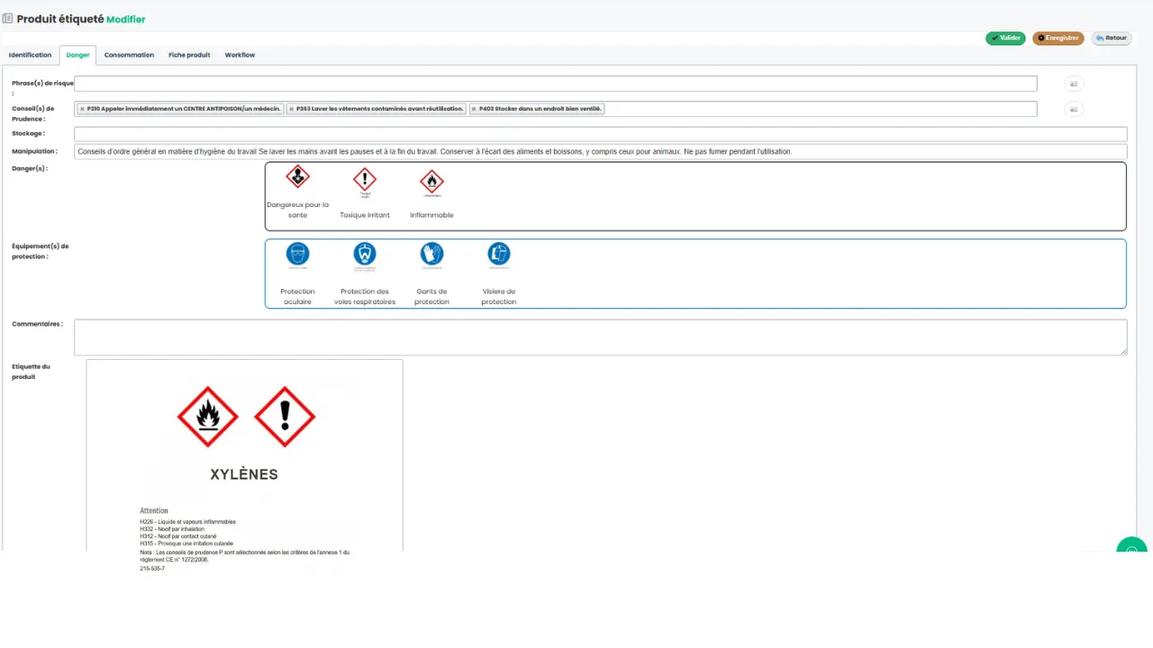 Protection salariés mesure risques chimiques - logiciel QHSE