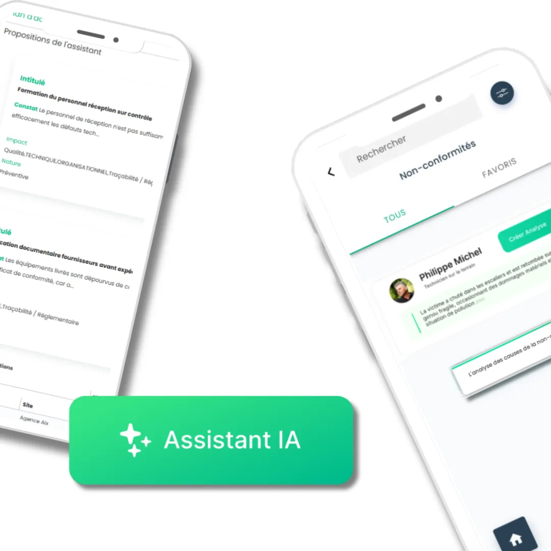 IA application QHSE Non-conformités  