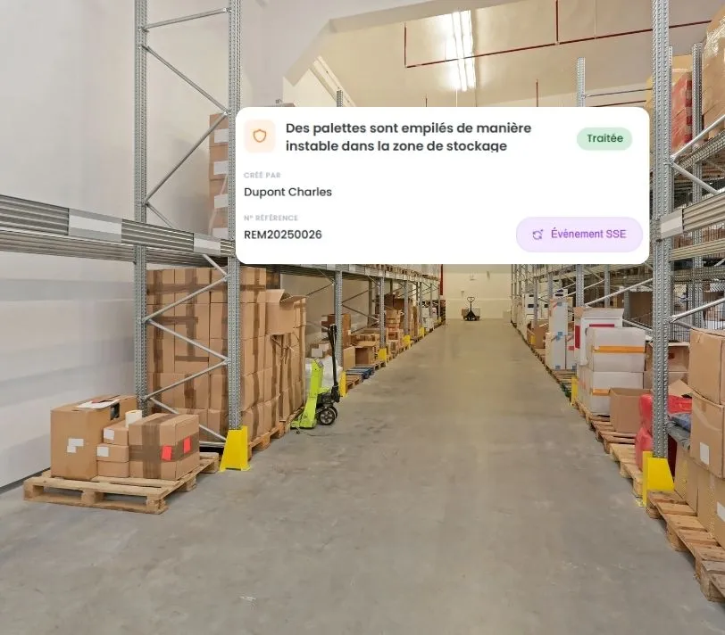 remontées terrains zone de stockage entreprise du bâtiment BTP