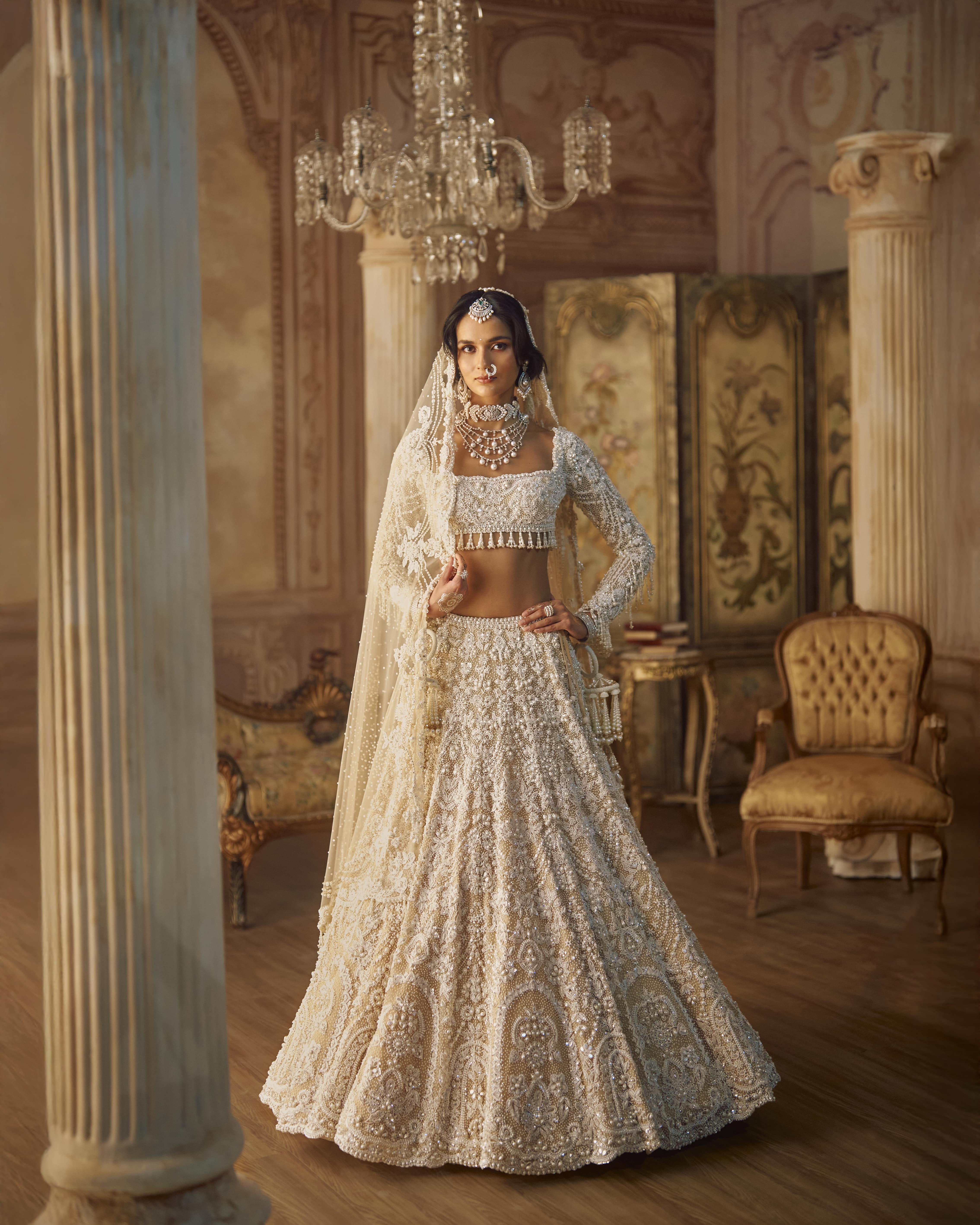 Nude Pearl Lehenga Set