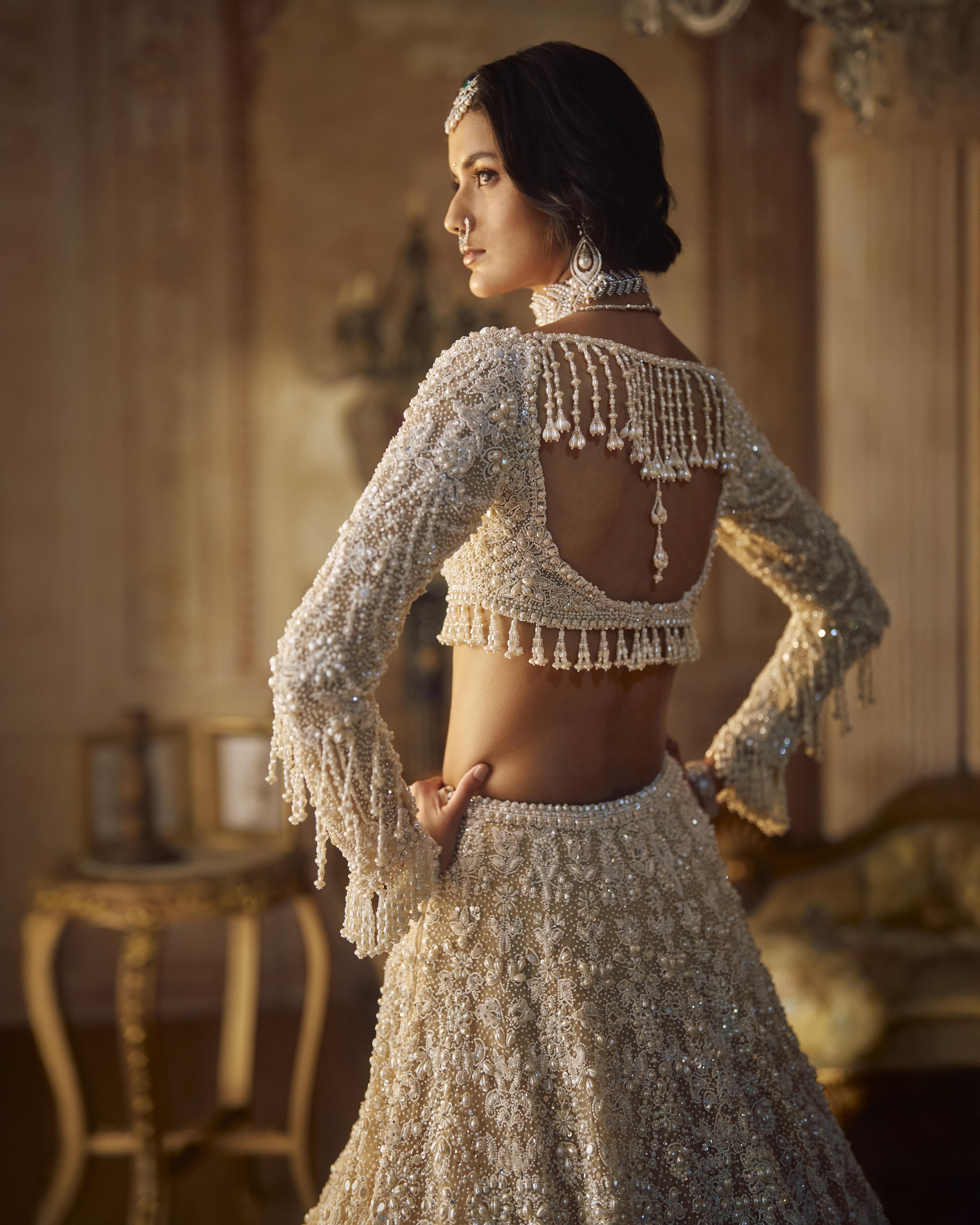 Nude Pearl Lehenga Set
