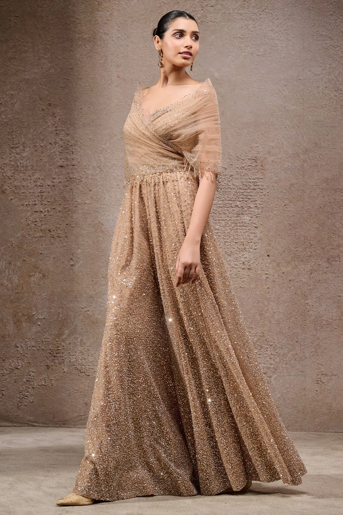 Champagne Gold Sequin Suit