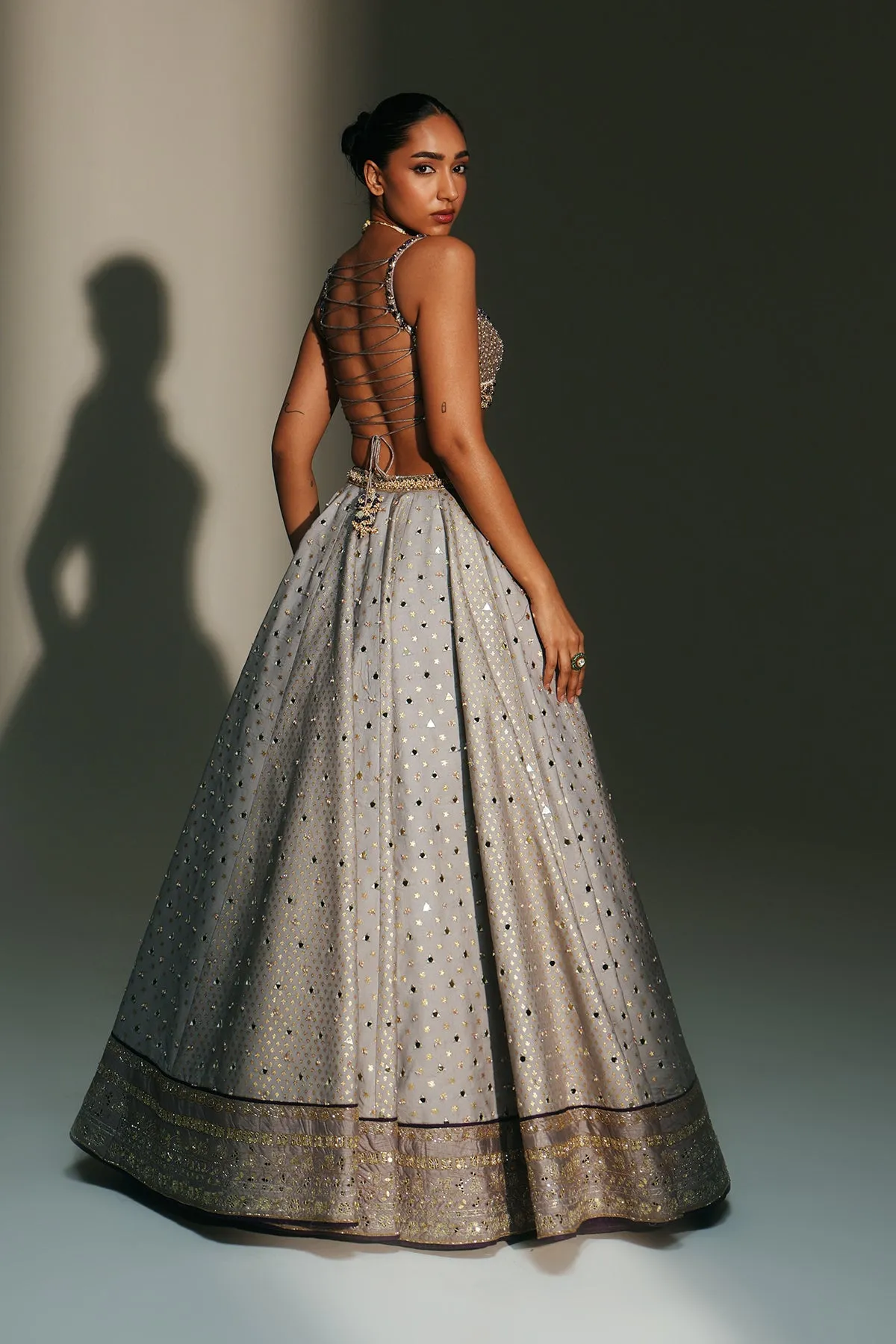 Amethyst Dual-Tone Embellished Lehenga