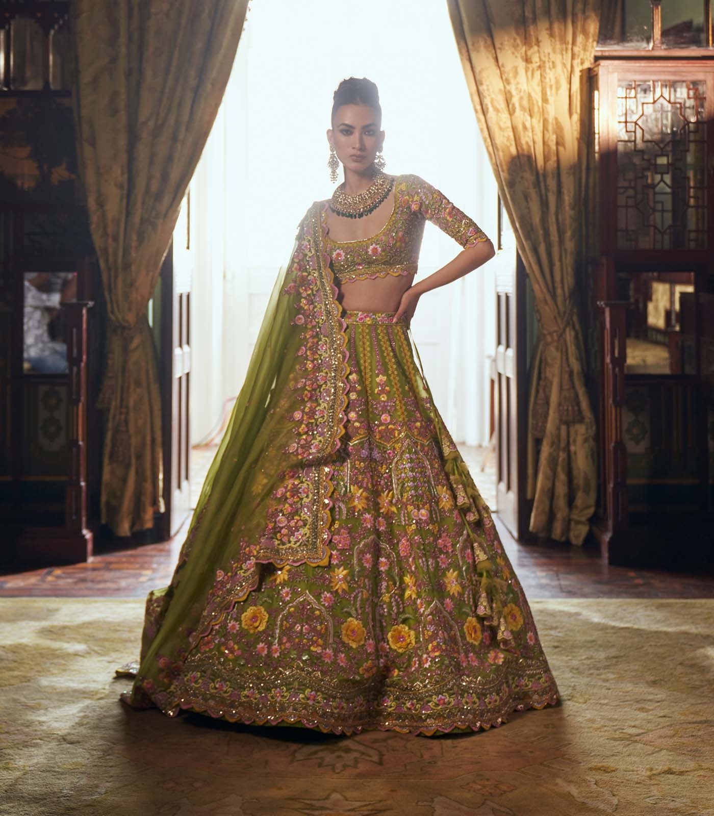 Olive Garden Bridal Lehenga