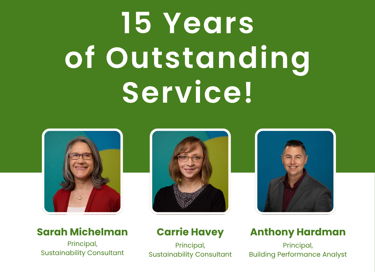 15 Years of Outstanding Service!
