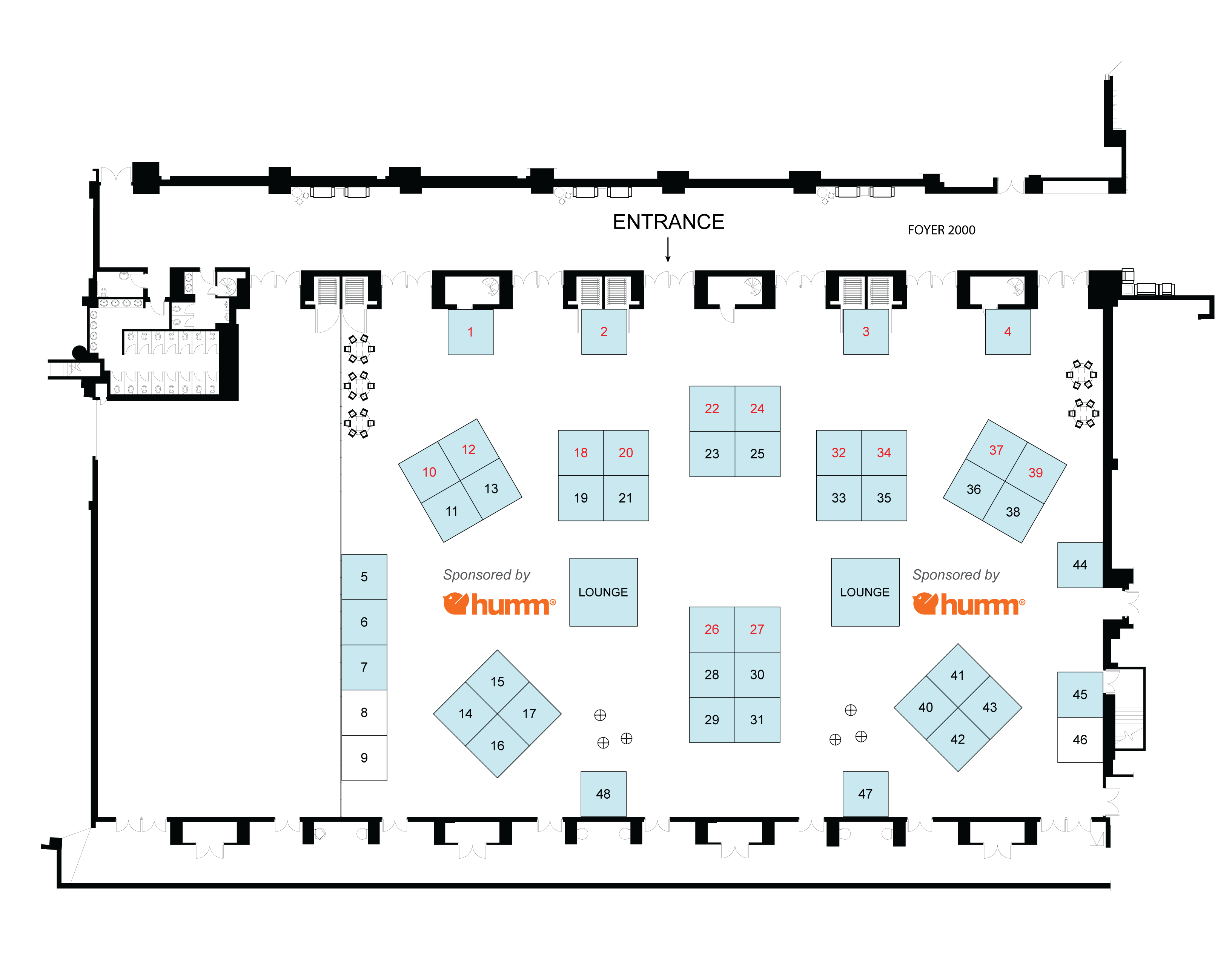 Map of Conference Floor for the CAO 75th Annual Scientific Session at the Québec City Convention Centre.