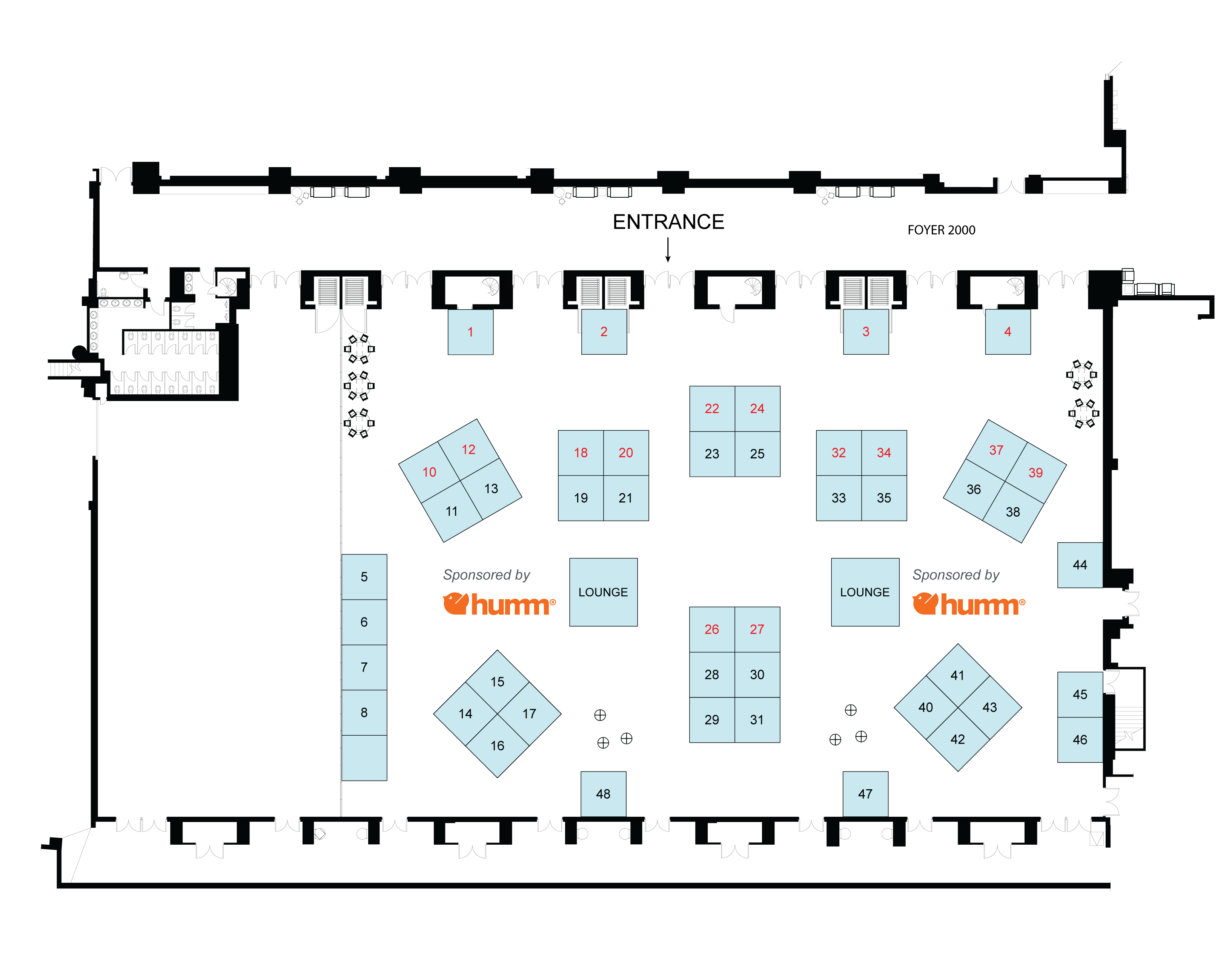 Map of Conference Floor for the CAO 75th Annual Scientific Session at the Québec City Convention Centre.