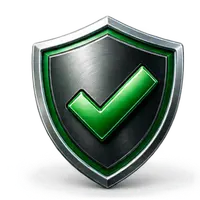 Land Rover Jaguar engine warranty shield with checkmark