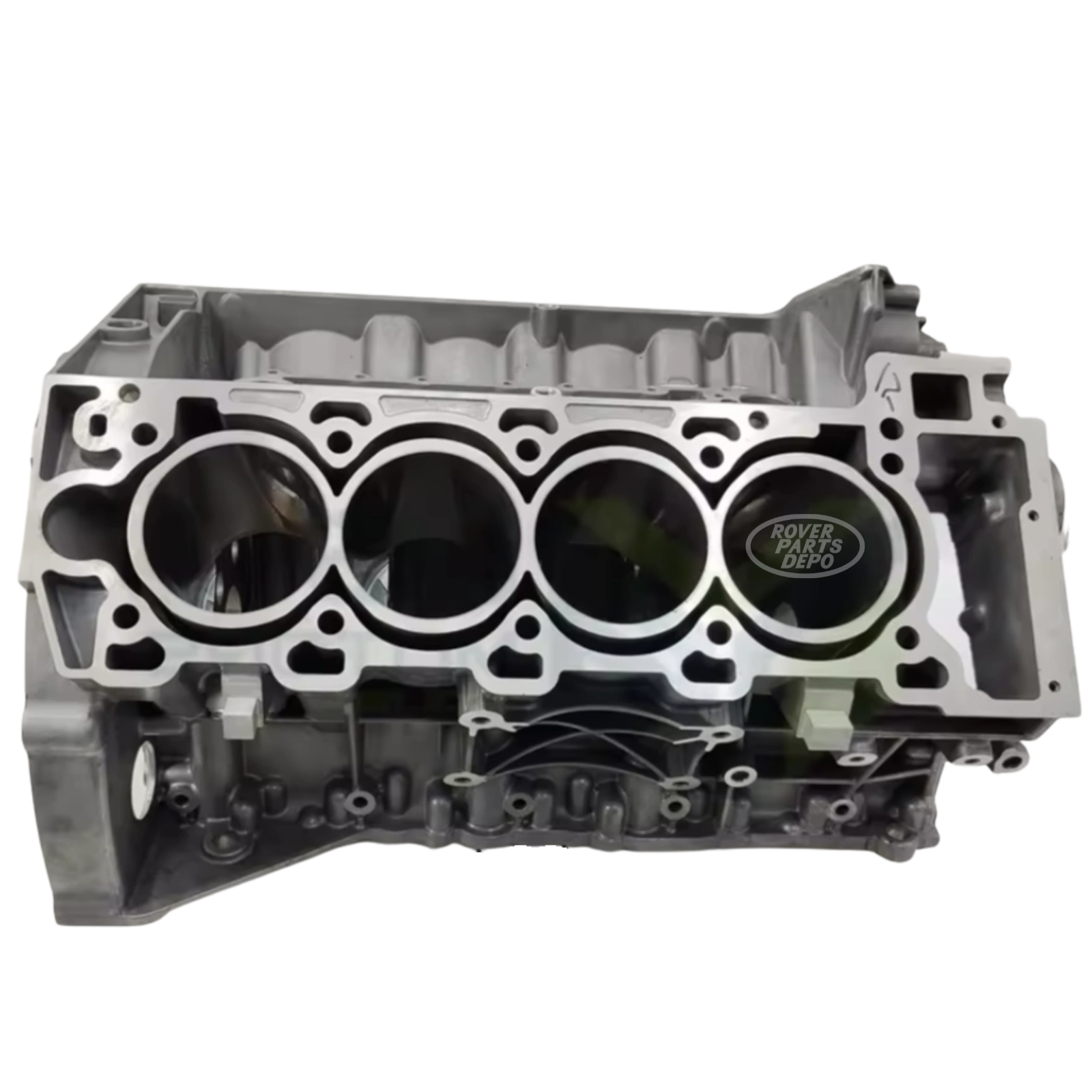 Alternate view of Land Rover 5.0L Short Block engine LR106460 – in-house remanufactured at Rover Parts Depo