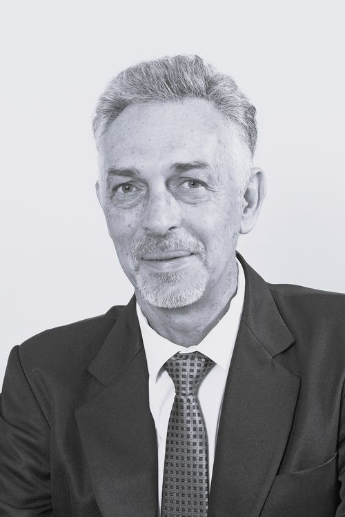 Black and white headshot of Pieter Cronje.