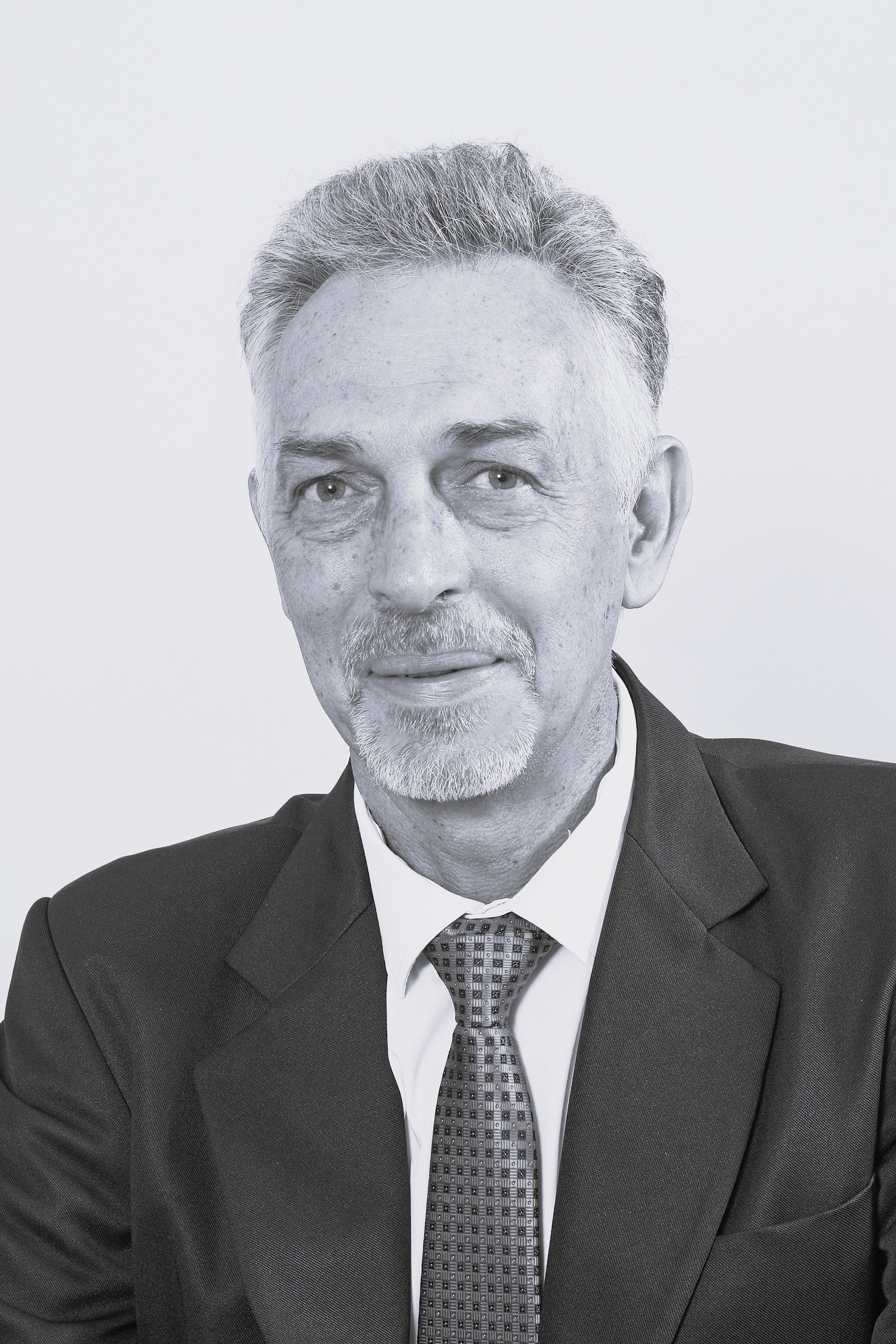 Black and white headshot of Pieter Cronje.