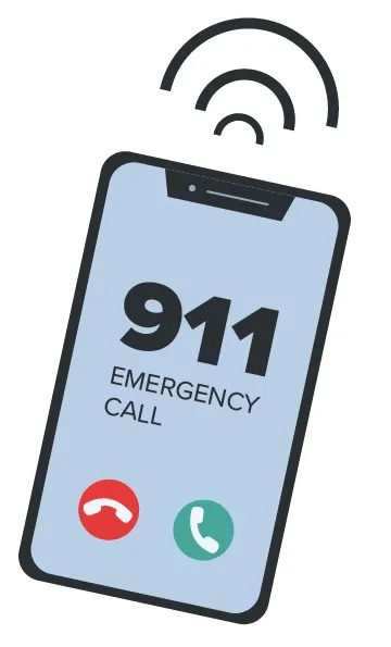 call 911 after a motorcycle accident