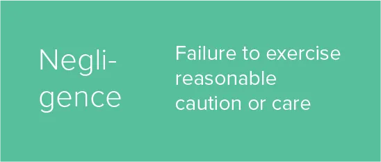 negligence definition