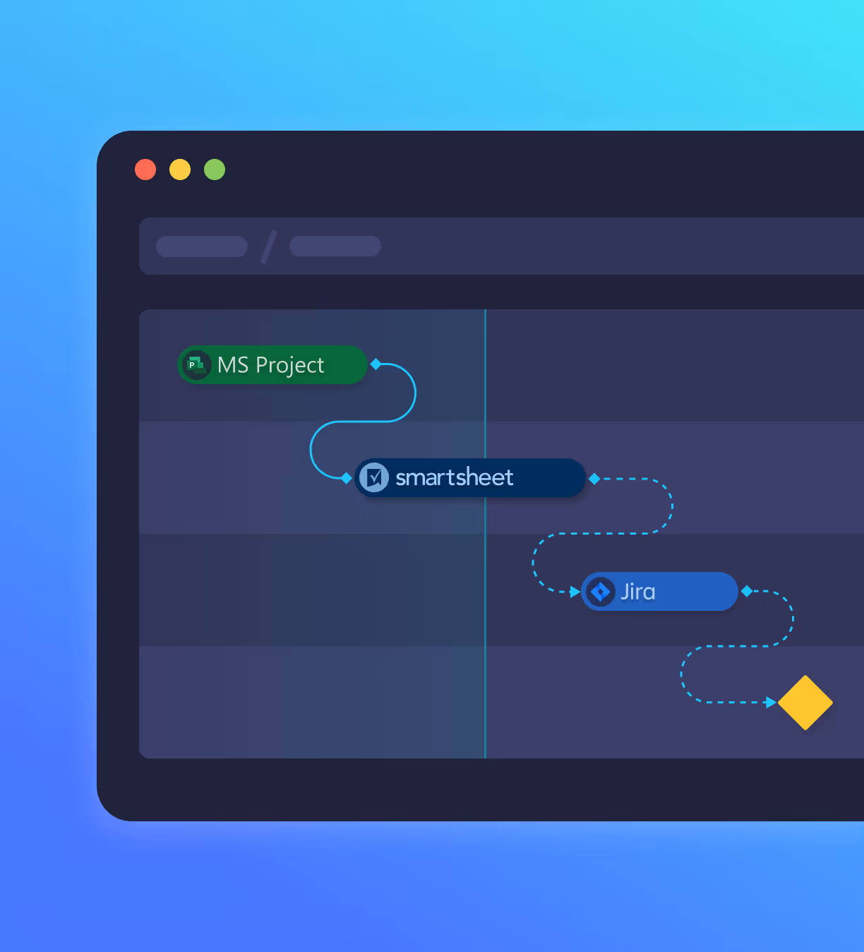 Unify workflows across diverse project tools.