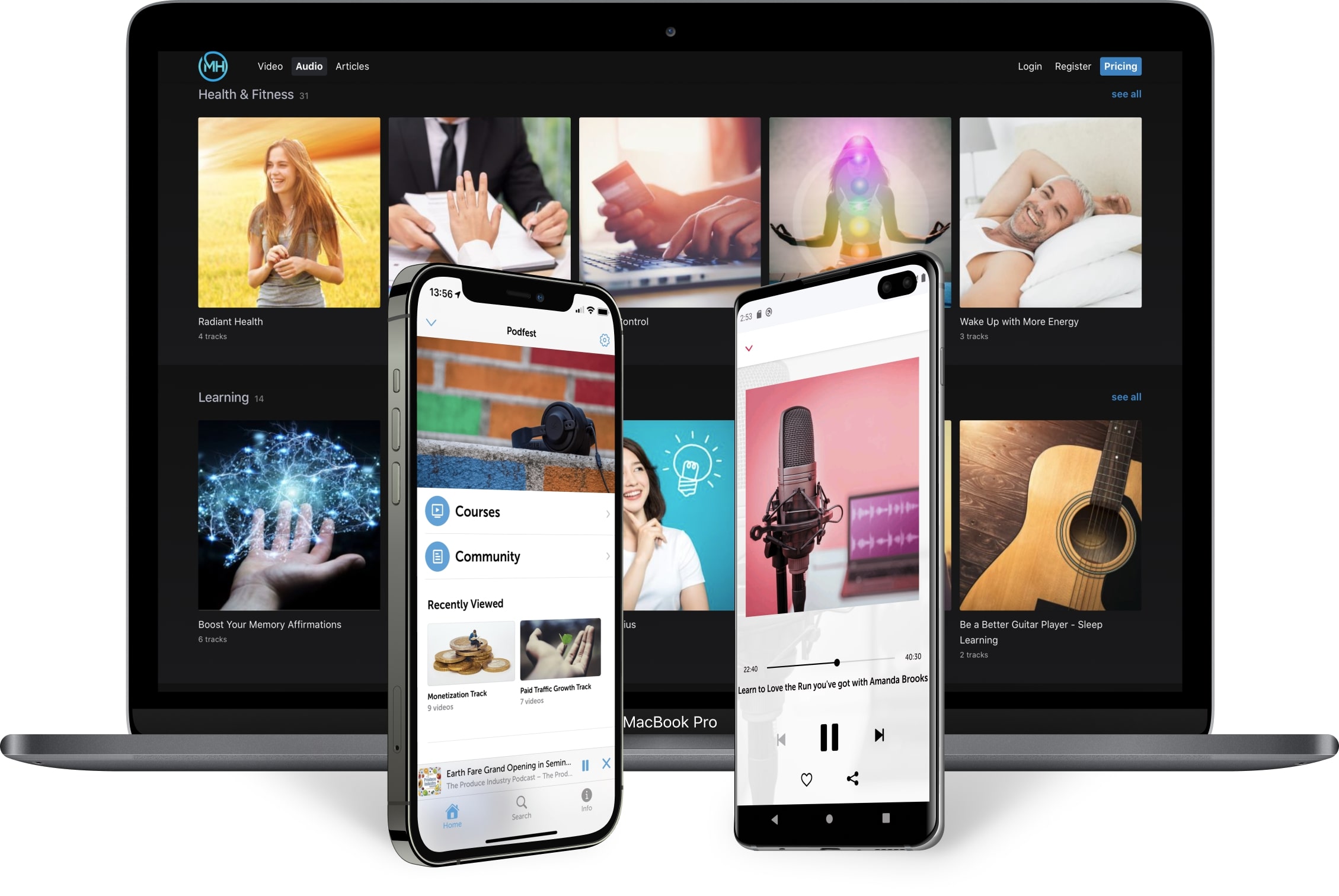 supapass mobile apps and desktop website showcase