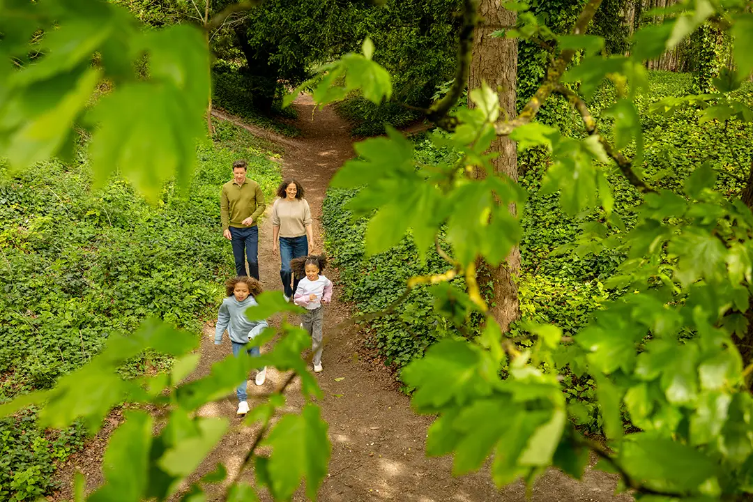 A Family enjoying the nature at Wandlebury Country Park - Cambridge Past Present & Future