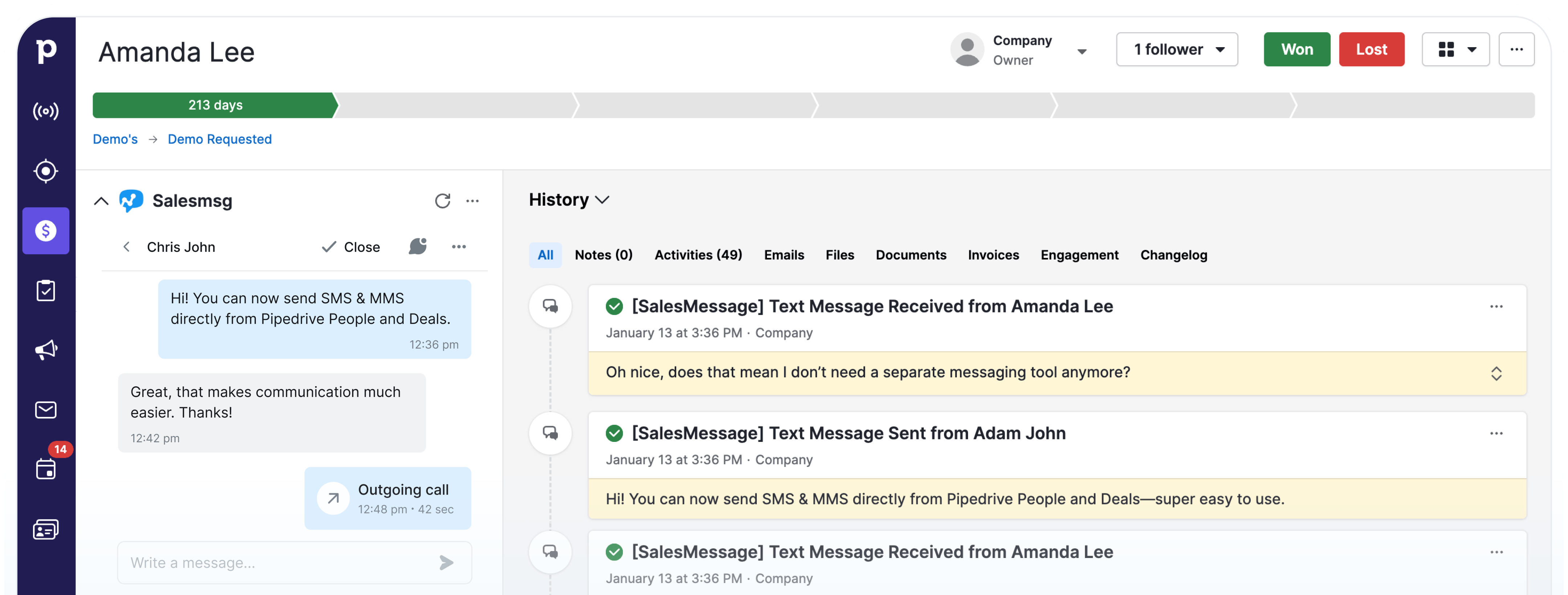 hubspot sms software