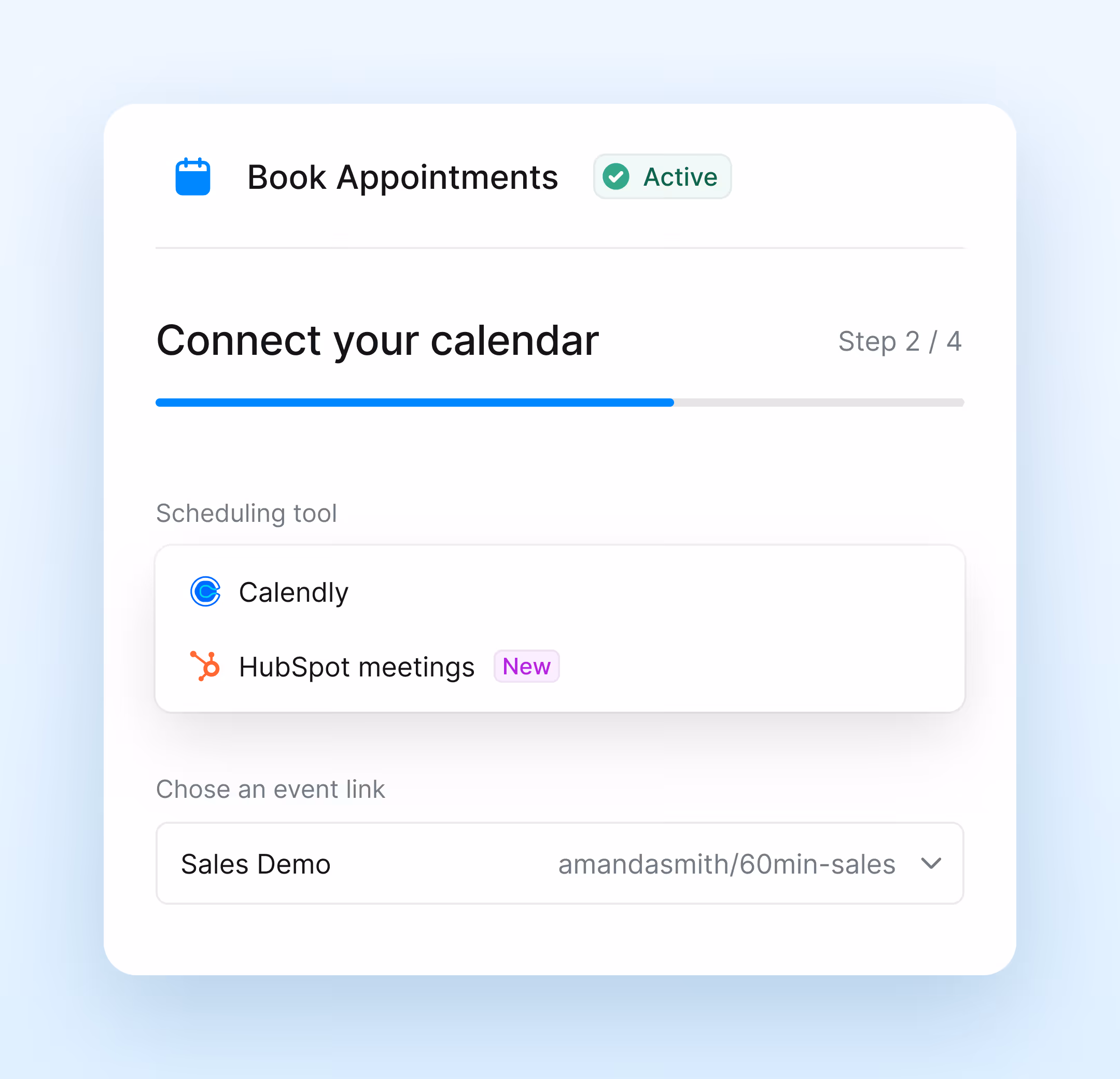 Image of a Booking AI Agent in action