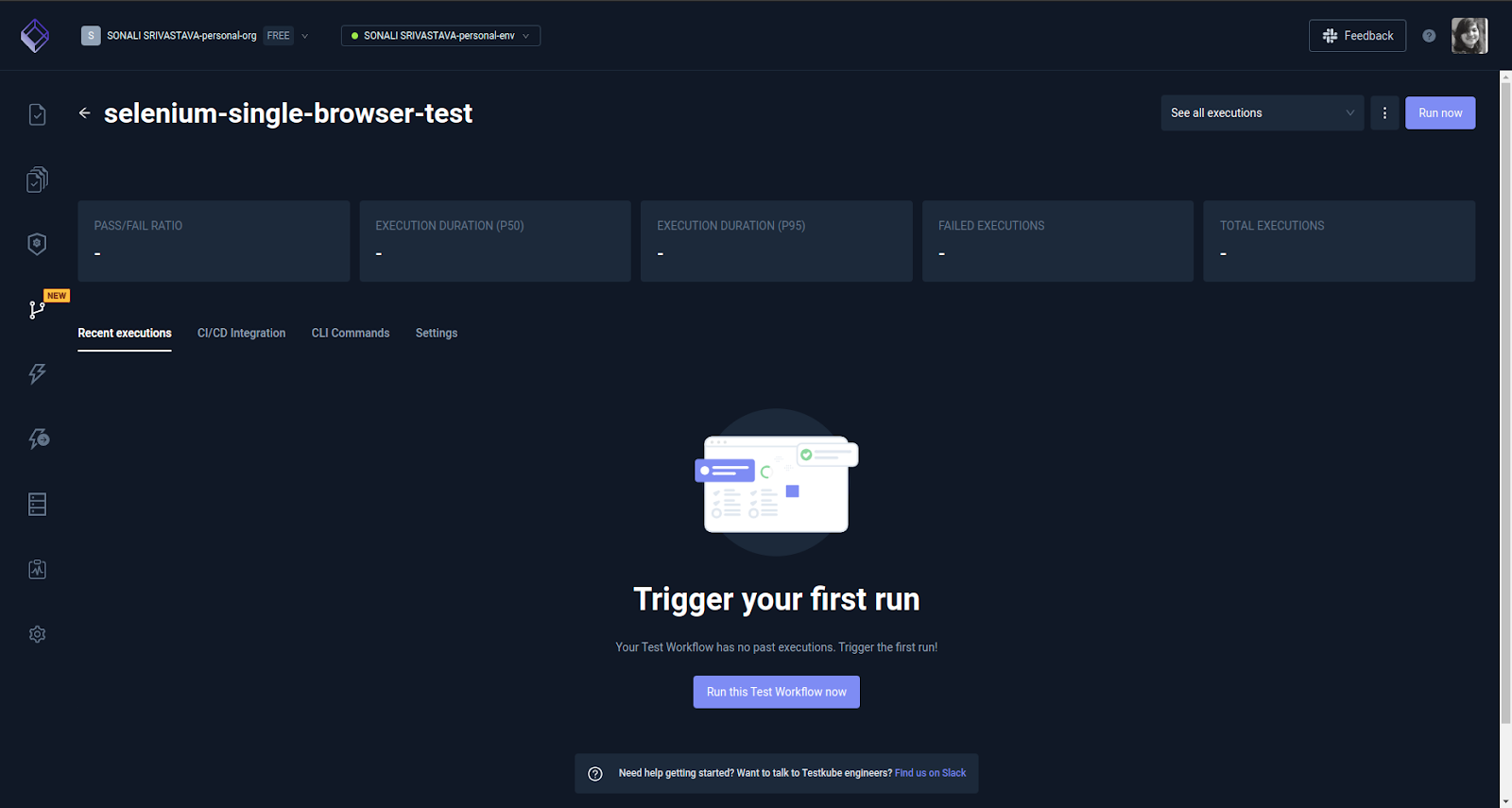running workflow