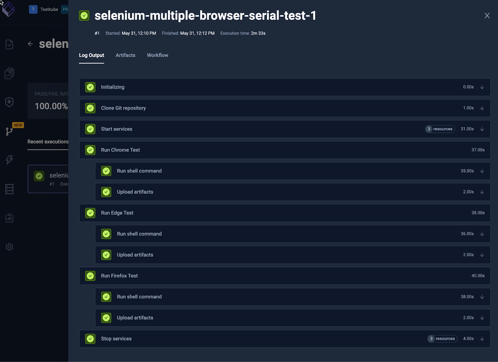 functional testing with selenium workflow