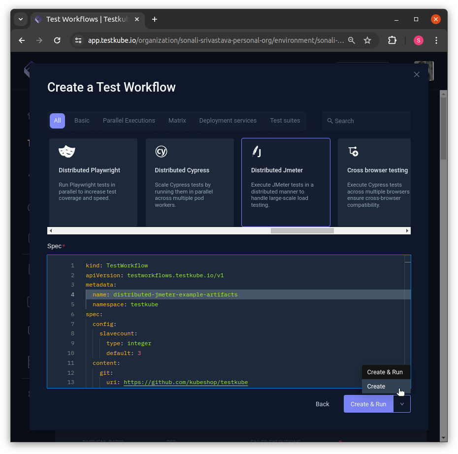 using jmeter bin for testing
