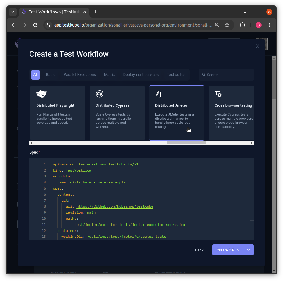 JMeter Kubernetes Integration