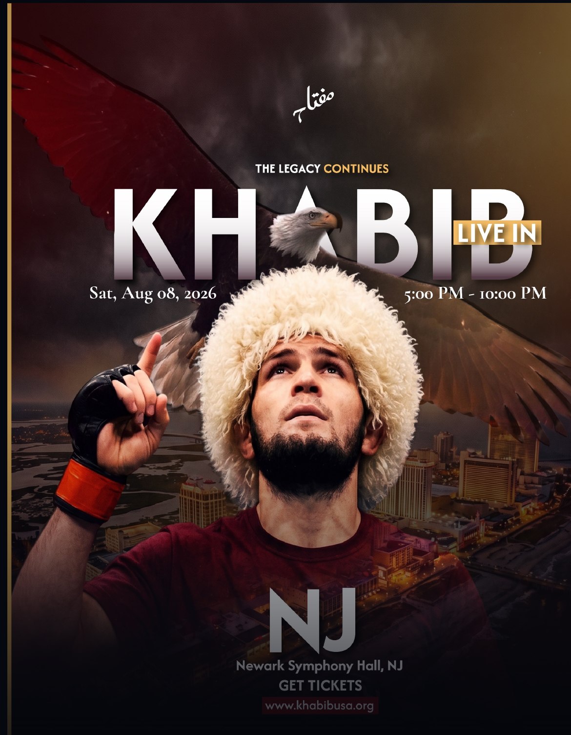 Khabib Live in NJ poster