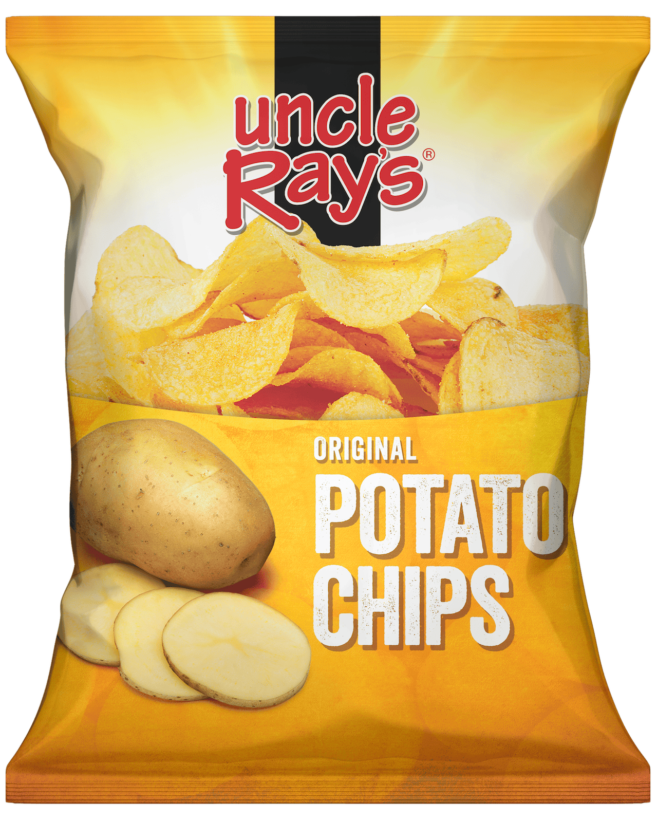 A bag of Uncle Ray's Original Potato Chips by Uncle Ray's