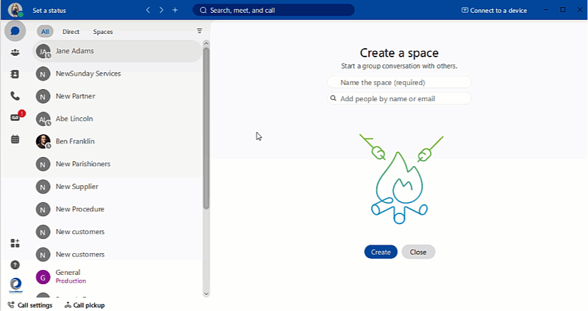 Webex app motion graphic showing how to play a new voicemail message.