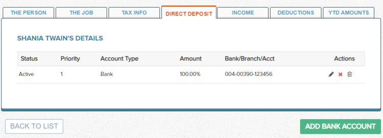 Wagepoint DIrect Deposit Setup