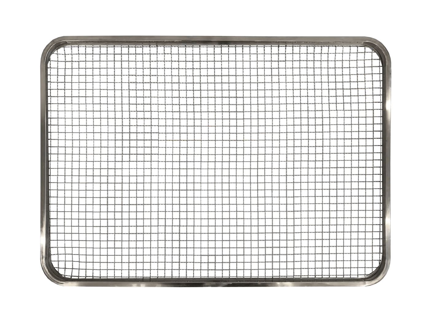 18 x 25 inch stainless steel mesh tray for industrial dehydrators with square grid for airflow and drying