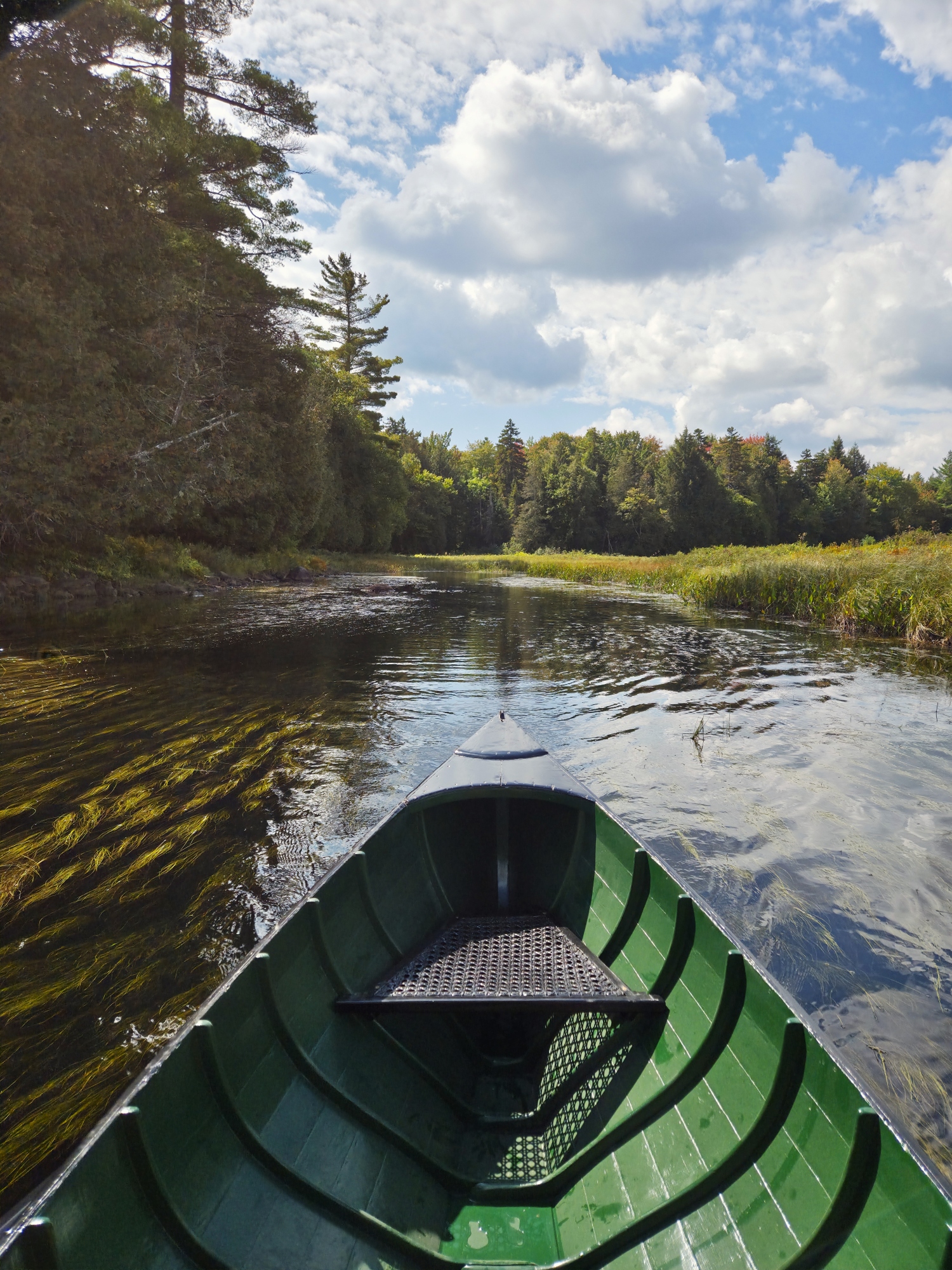 guideboat on the water
