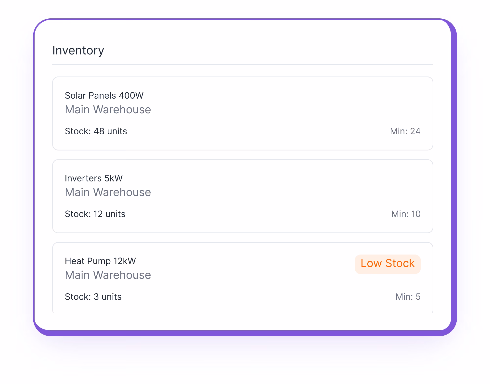 Materials & suppliers integrations and use cases screenshot