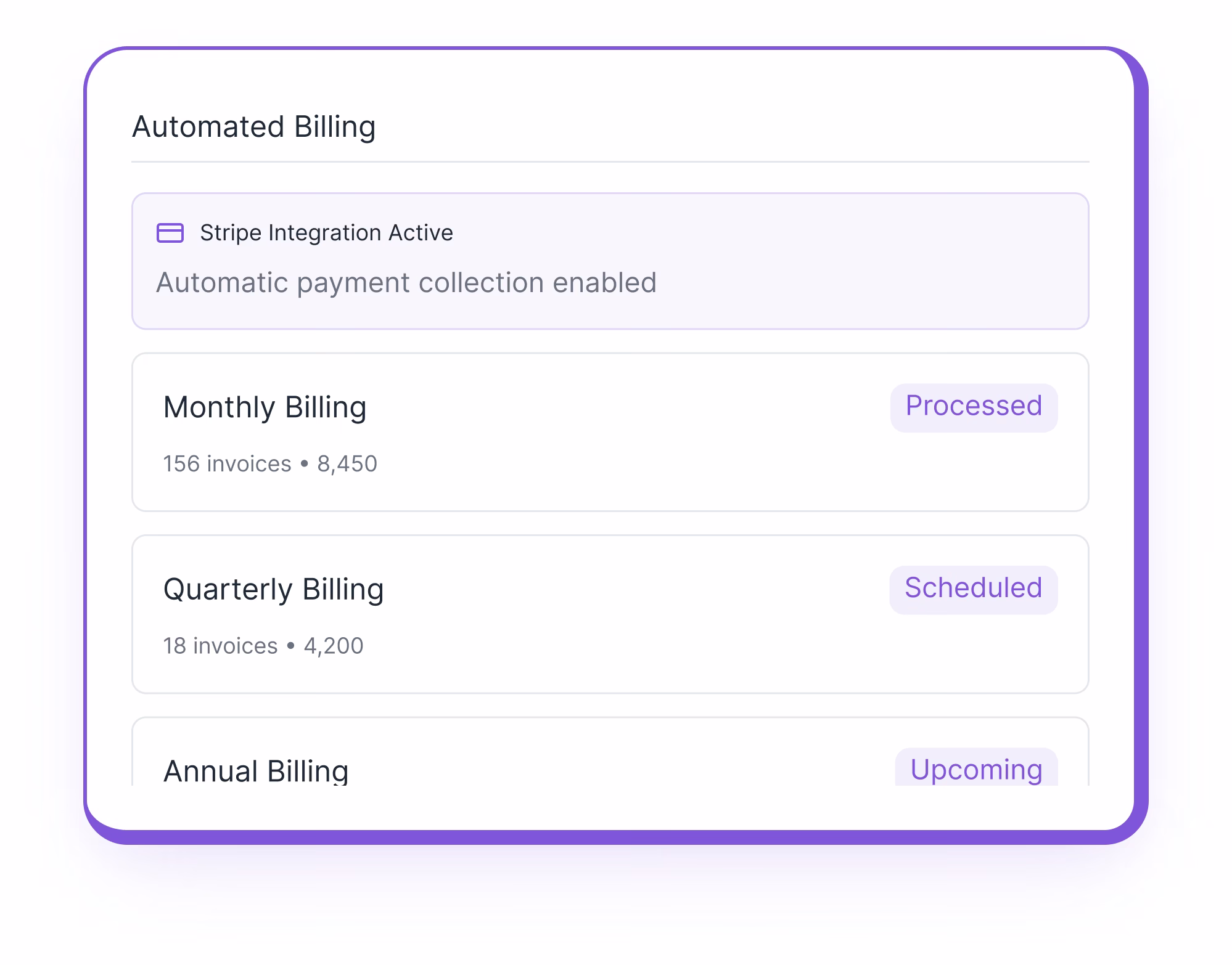 Service plans additional capabilities screenshot