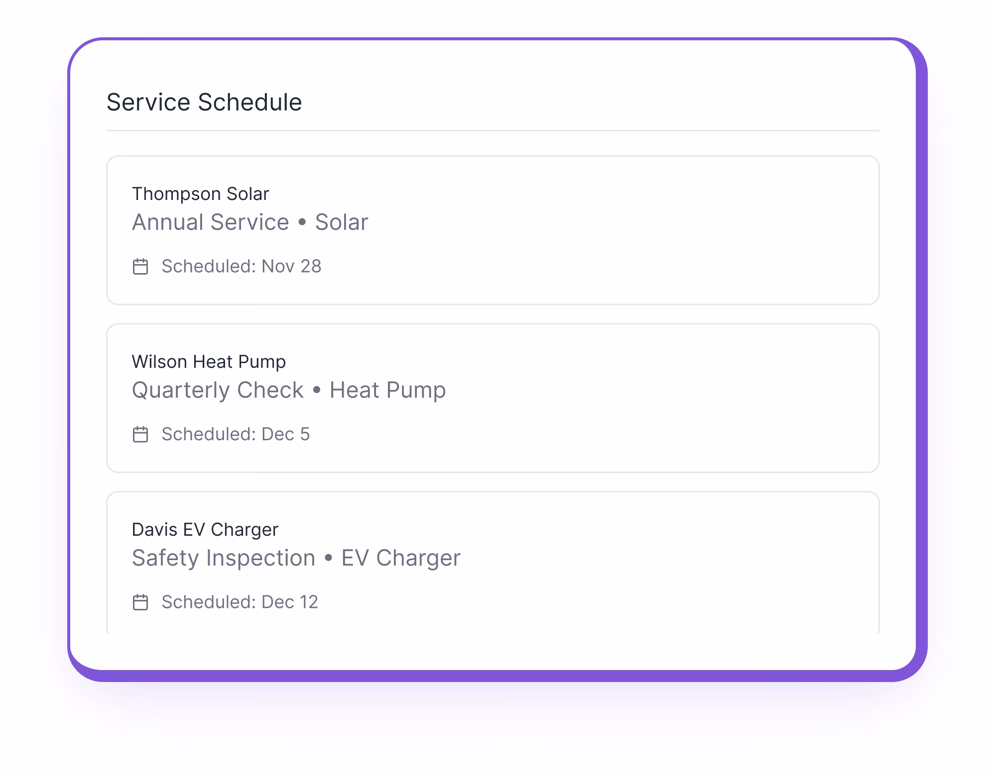 Service plans integrations and use cases screenshot