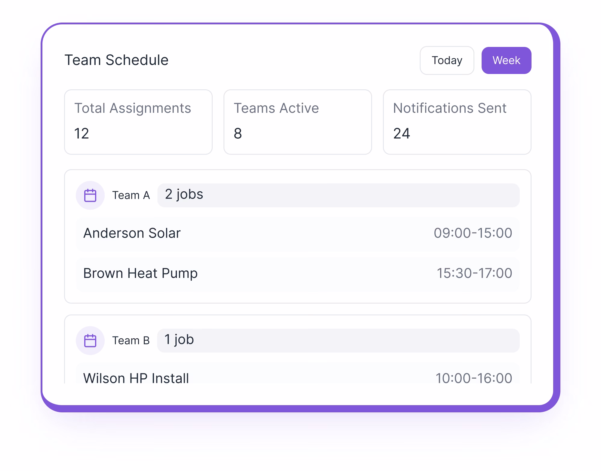 Field service management additional capabilities screenshot