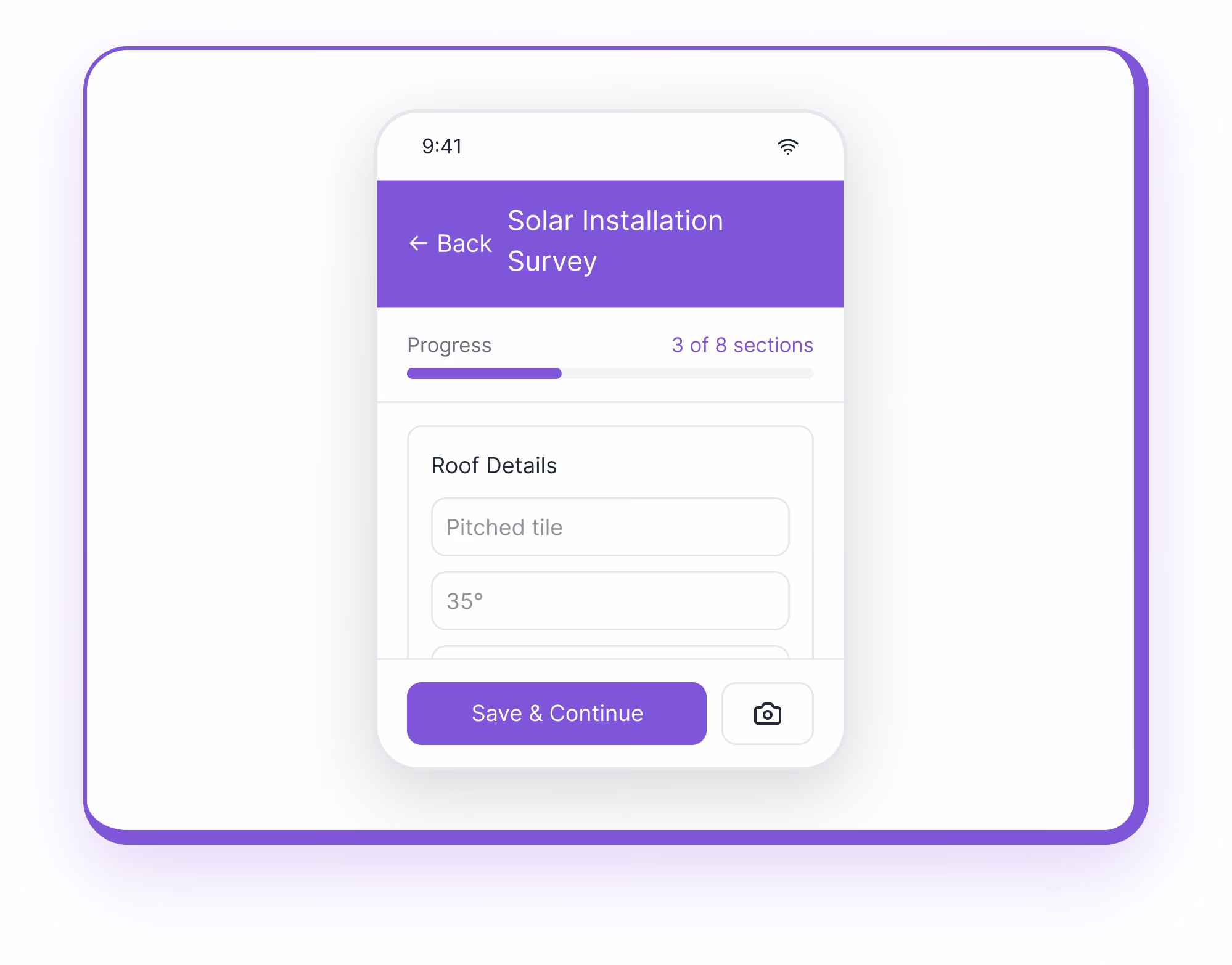 Field data collection primary features screenshot