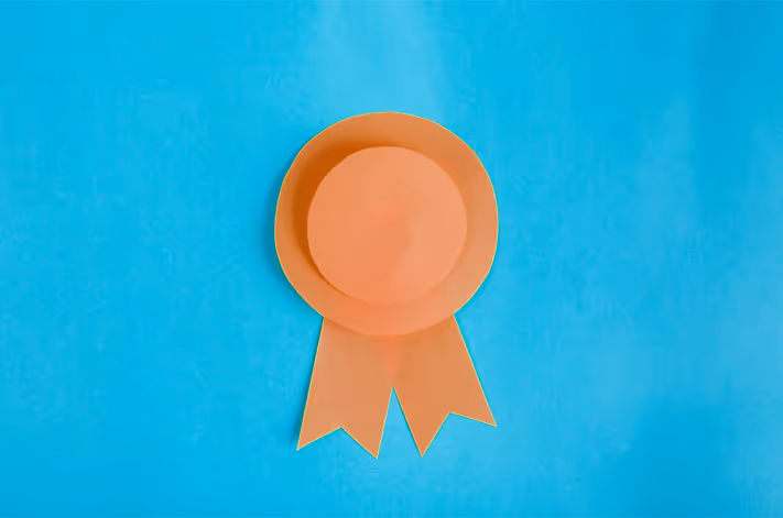A blank ribbon.