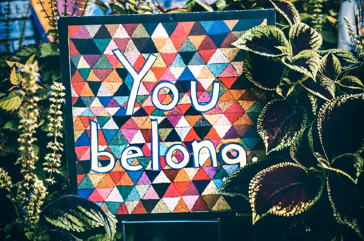 graffiti that says you belong