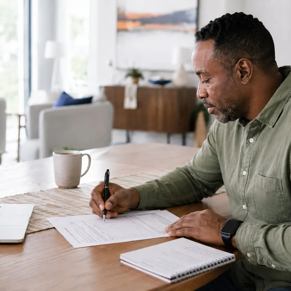 Patient completing CURT registry documentation after a medical cannabis approval