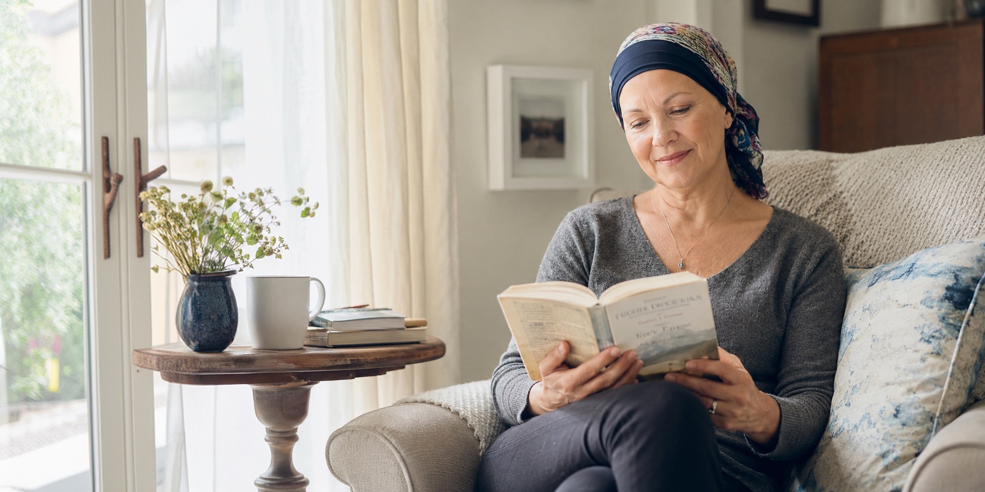 Patient at home before a telemedicine appointment