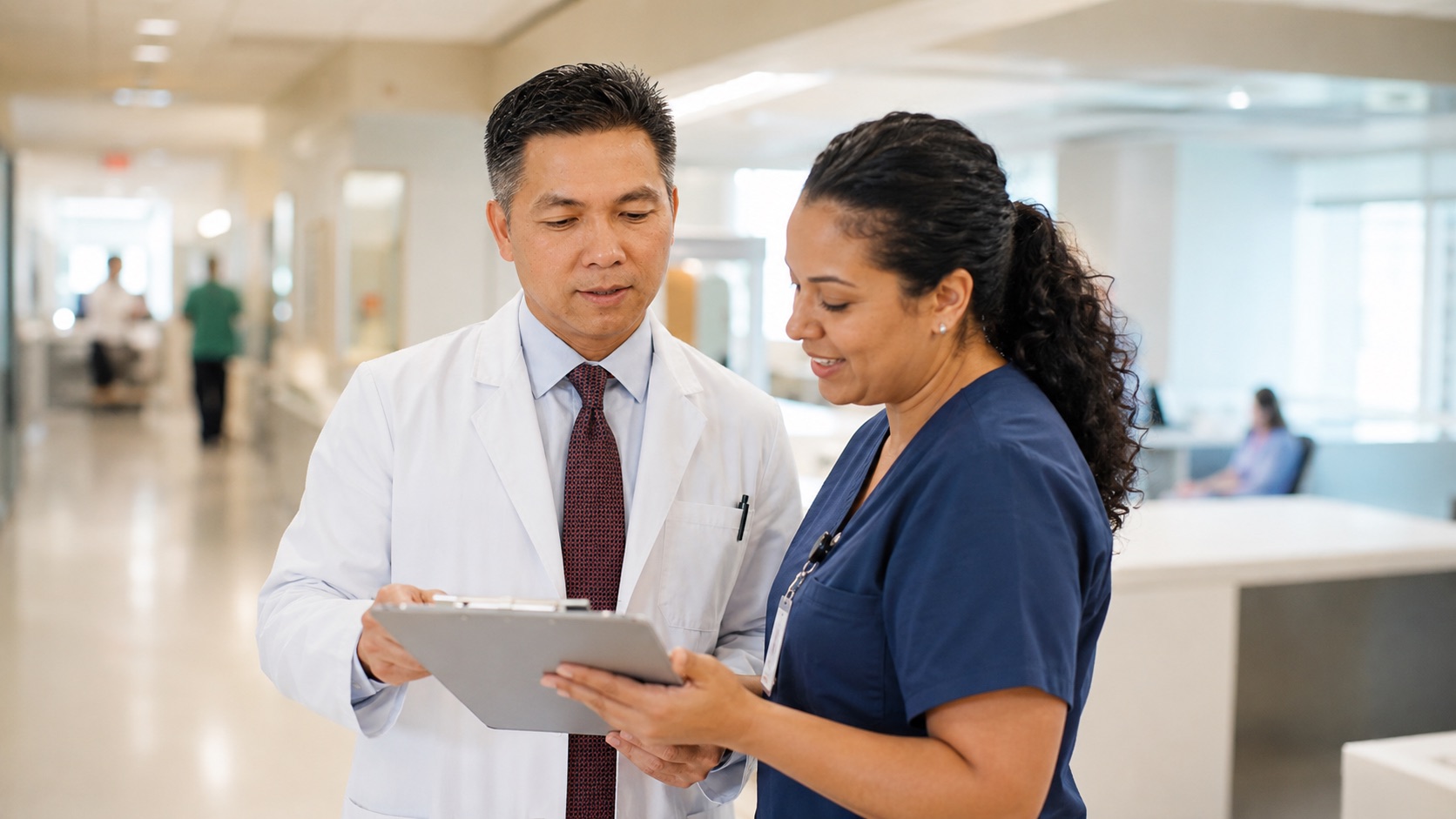 Dedicated medical cannabis care team reviewing a chart