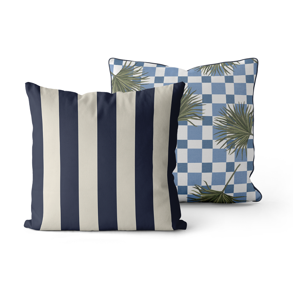 Decorative Pillows, striped and floral pattern
