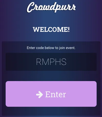 The Mobile View displays an input to enter the Poll's Experience Code